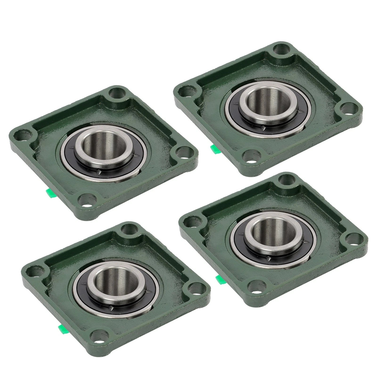 Set of 4 Pillow Block Flange Bearings for UCF208 (1-1/2" Bore)