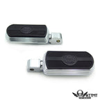 Chrome Skull Rubber Footpeg for Yamaha Road Star Warrior (2002–2009)