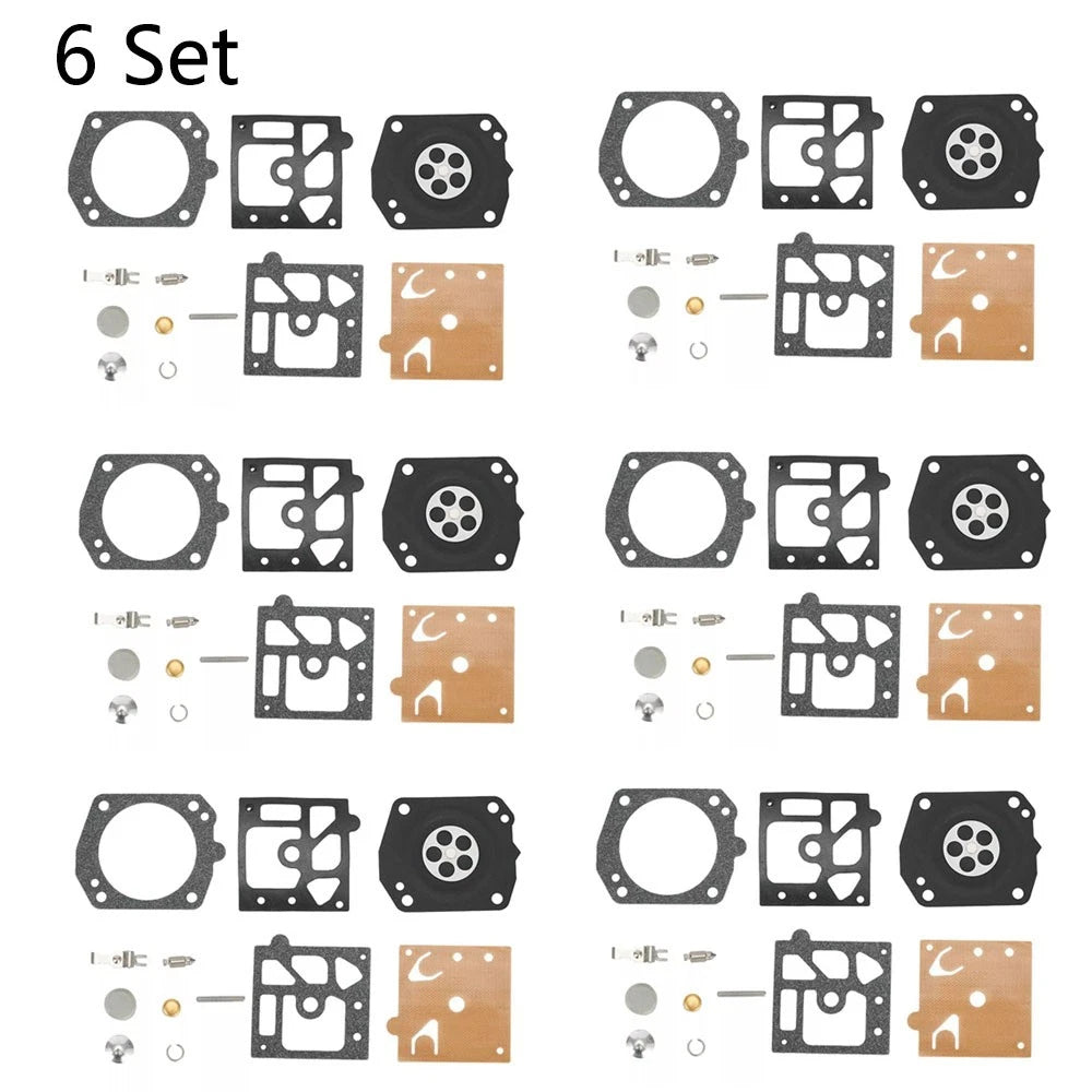 Set of 6 Carburetor Gasket Diaphragm Kit for Walbro K22-HDA