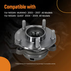Front Wheel Hub & Bearing Assembly for Nissan Murano/Quest (2003–2009)