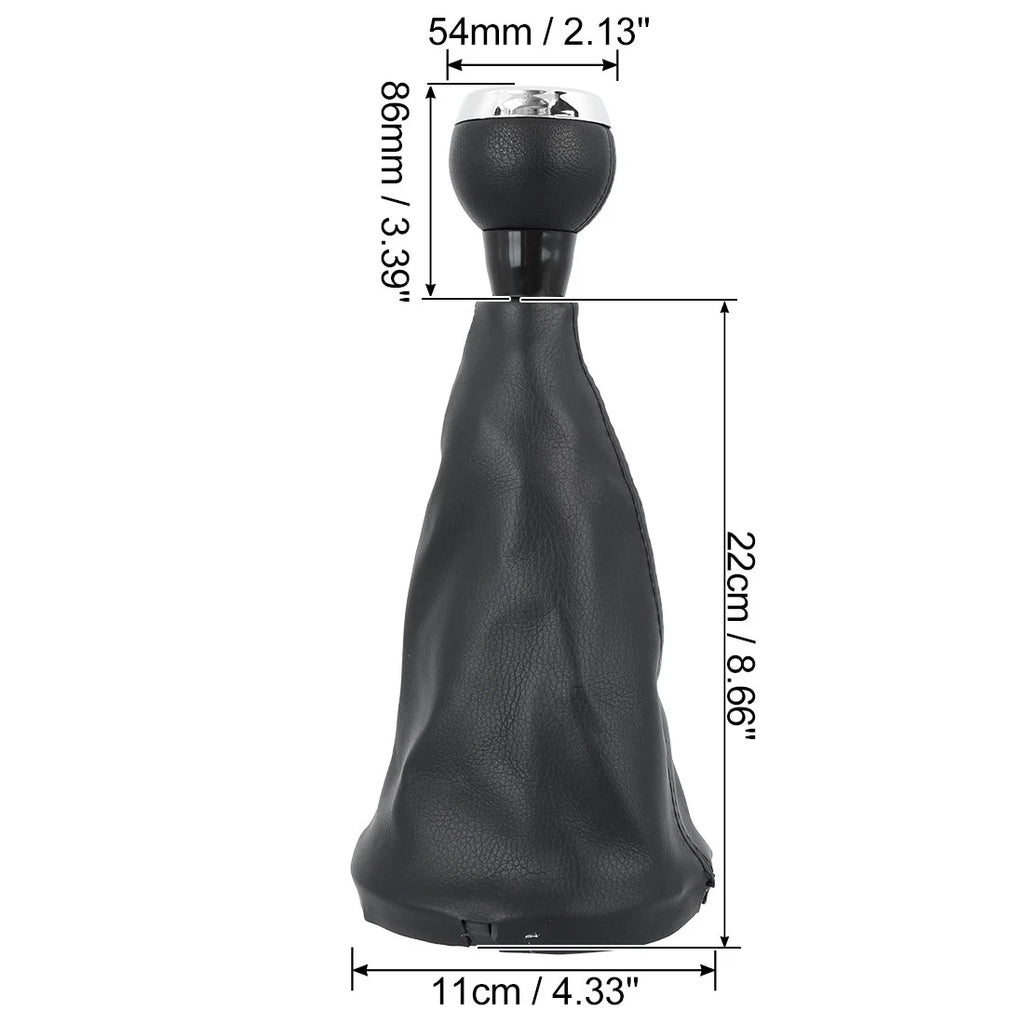6 Speed Gear Shift Knob Gaiter Boot Covers Kit for BMW Mini (0.59")