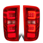 Red LED C-Tube Tail Brake Light Lamp for Silverado Sierra 1500 2500 (2014–2019)