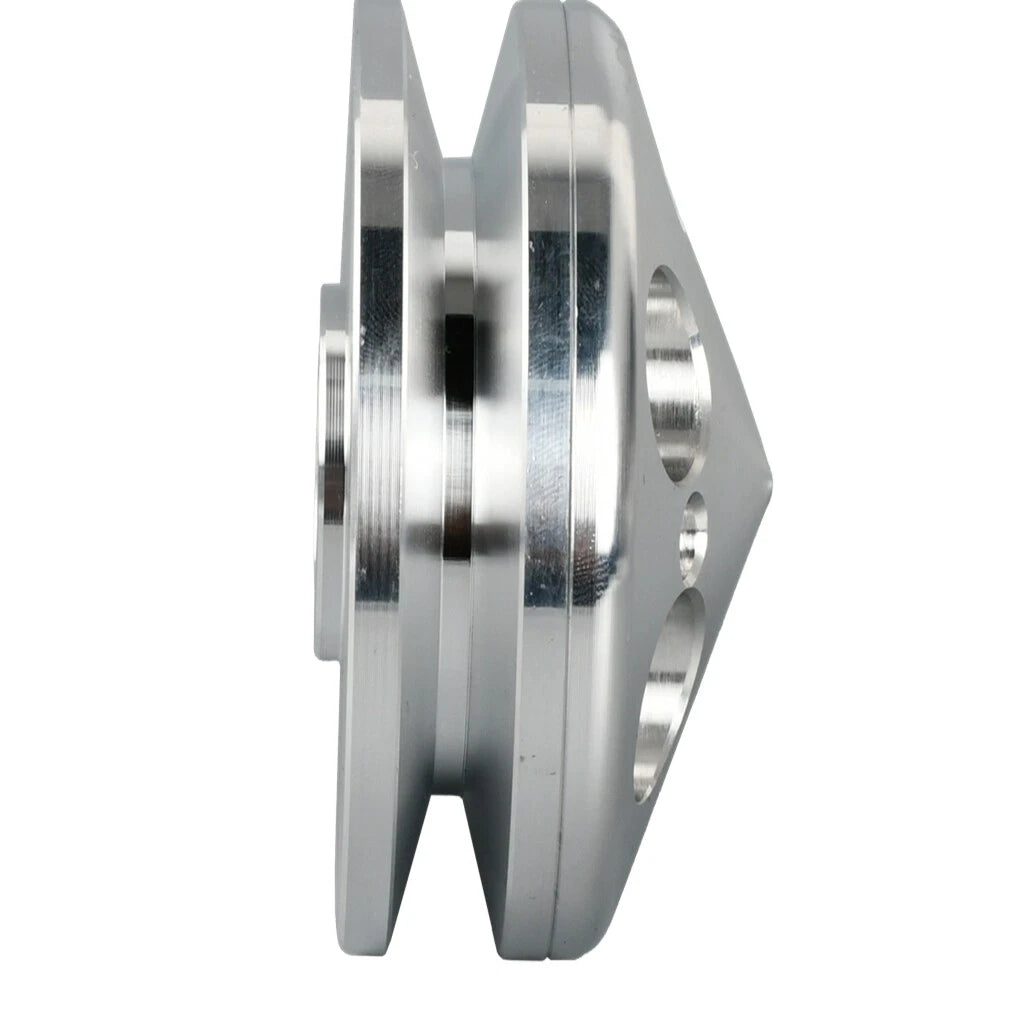 Aluminum Alternator Pulley with Nose Cone Cover for GM SBC (283-400)