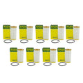 Set of 9 Cartridge Engine Oil Filters for VW Audi 1.8L 2.0L L4