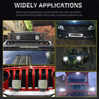 4 x 82W LED Work Light Bar-Spot Flood Pod Offroad Fog for ATV/SUV Driving Lamp