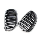 Double Slat Carbon Black Grille for BMW E60 E61 5 Series M5 (2004-2010)