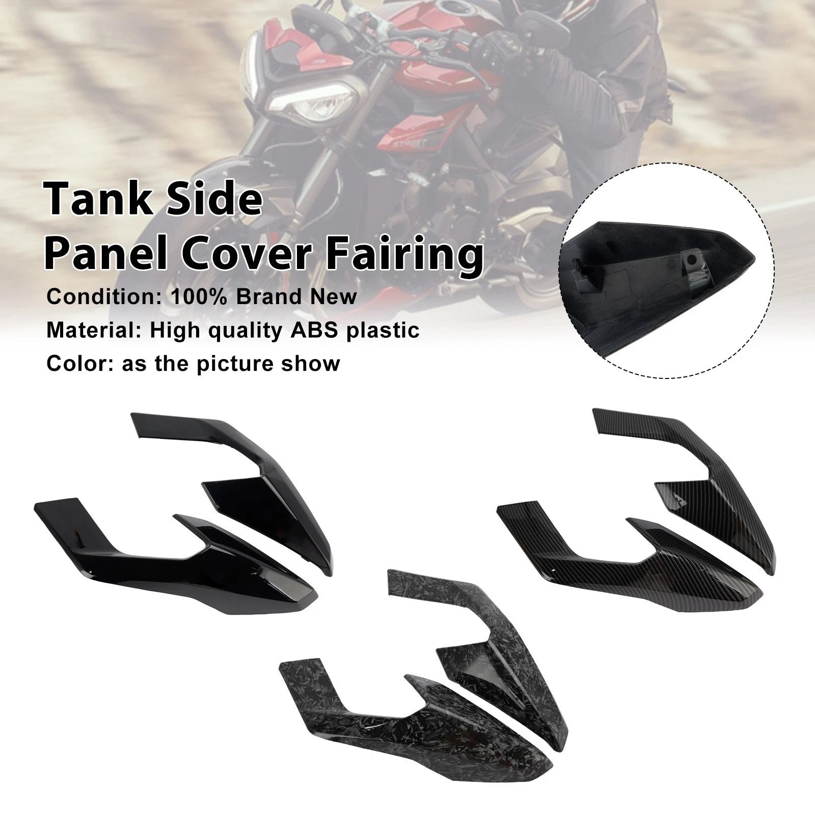 Tank Side Cover Panel Fairing for Street Triple 765 R/RS (2023–2025)