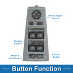 Front Driver Side Power Window Switch for BMW 745i (2002–2005)