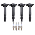 Set of 4 Ignition Coils & Spark Plugs for Toyota Avalon Camry (L4)