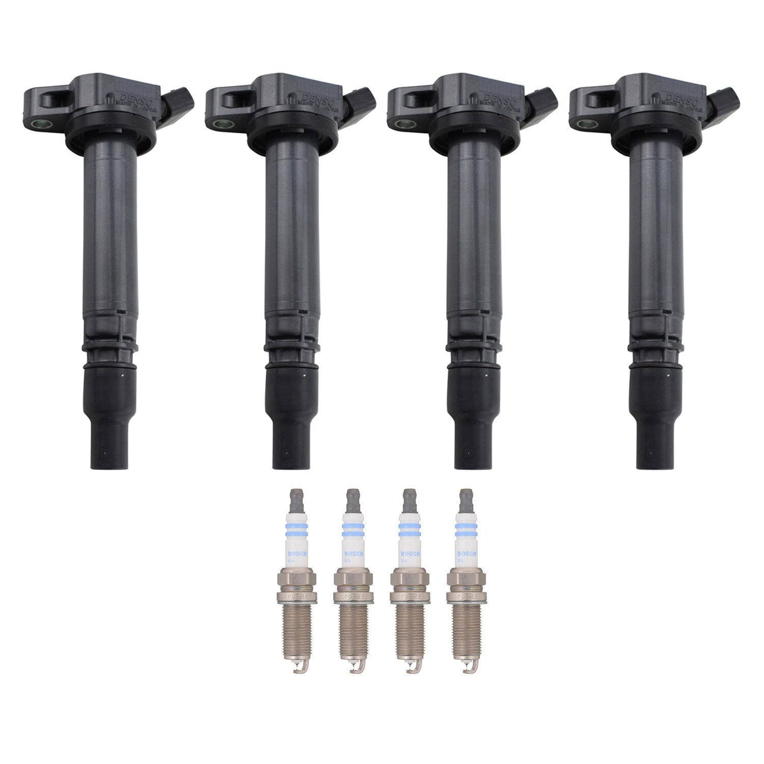 Set of 4 Ignition Coils & Spark Plugs for Toyota Avalon Camry (L4)