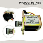 3V DC Metal Solenoid Coil with 14mm Tip for Gas Stove (Compatible)