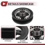 Engine Harmonic Balancer Crankshaft Pulley for Pontiac Montana (1999–2005) No. 24504609