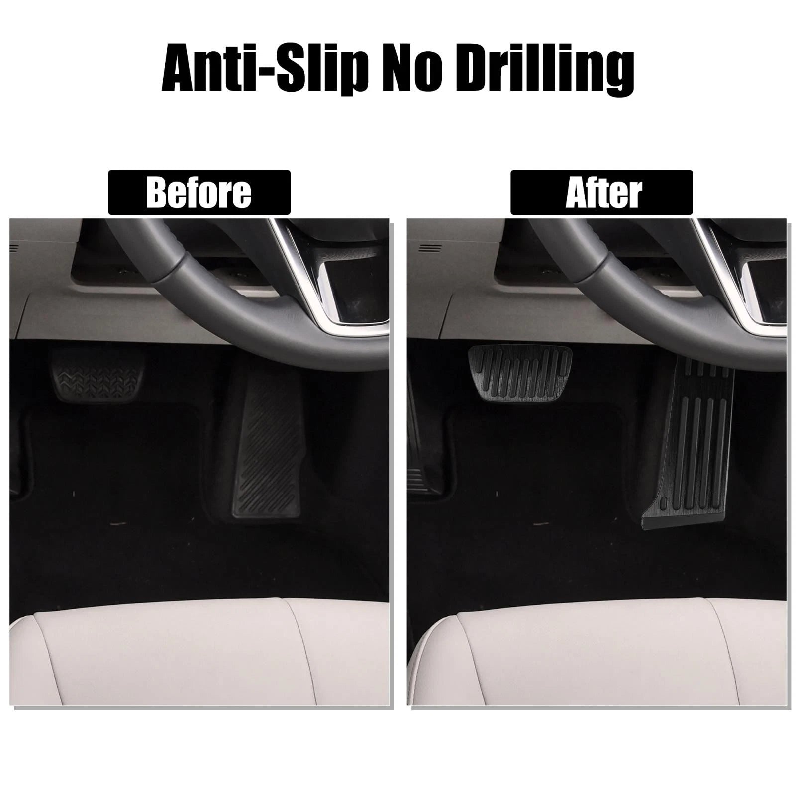 Anti Slip Brake and Gas Accelerator Pedal Pad Kit for Toyota 
