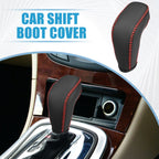 Shift Boot Cover for Buick Regal (2011–2017) - Black with Red Stitches