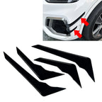 Glossy Black Front Bumper Side Spoiler Trim for Audi Q5 (2021-2024)