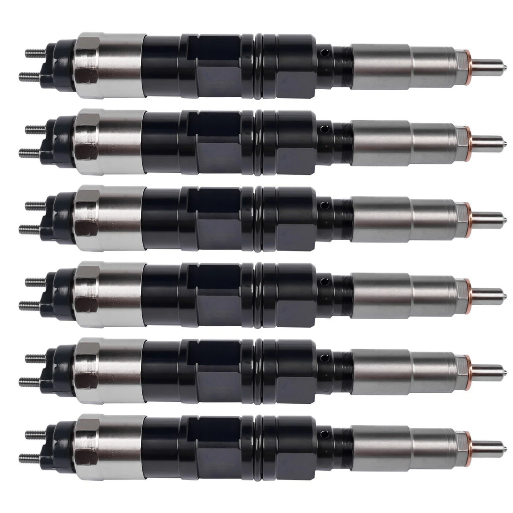 6X Fuel Injectors for John Deere 6068 4045 (Excavator E210LC E240LC)
