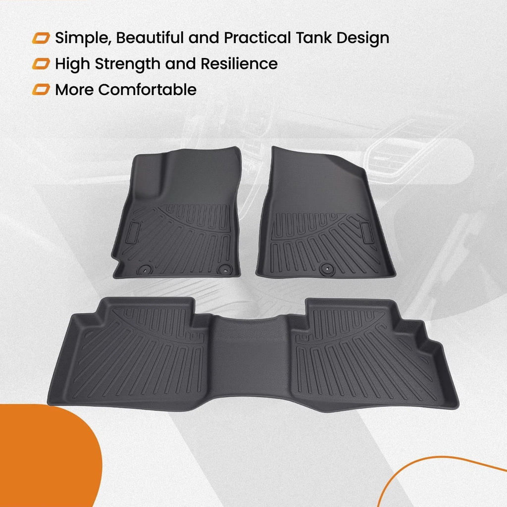 Set of 4 Carpet Floor Mats for Kia Soul (2020–2025) TPE Waterproof Liners