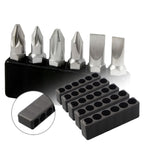 5 Piece Bit Holder for 6 Hole Hex Shank Screwdrivers (Compact Organizer)