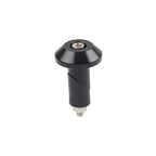 7/8'' 1'' Motorcycle Handlebar Grips & End Cap Plug - Black