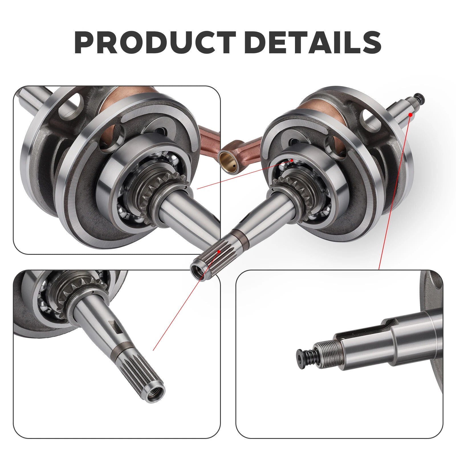 Crankshaft Piston Top End Rebuild Kit for Yamaha YFM350X (1987–2004)