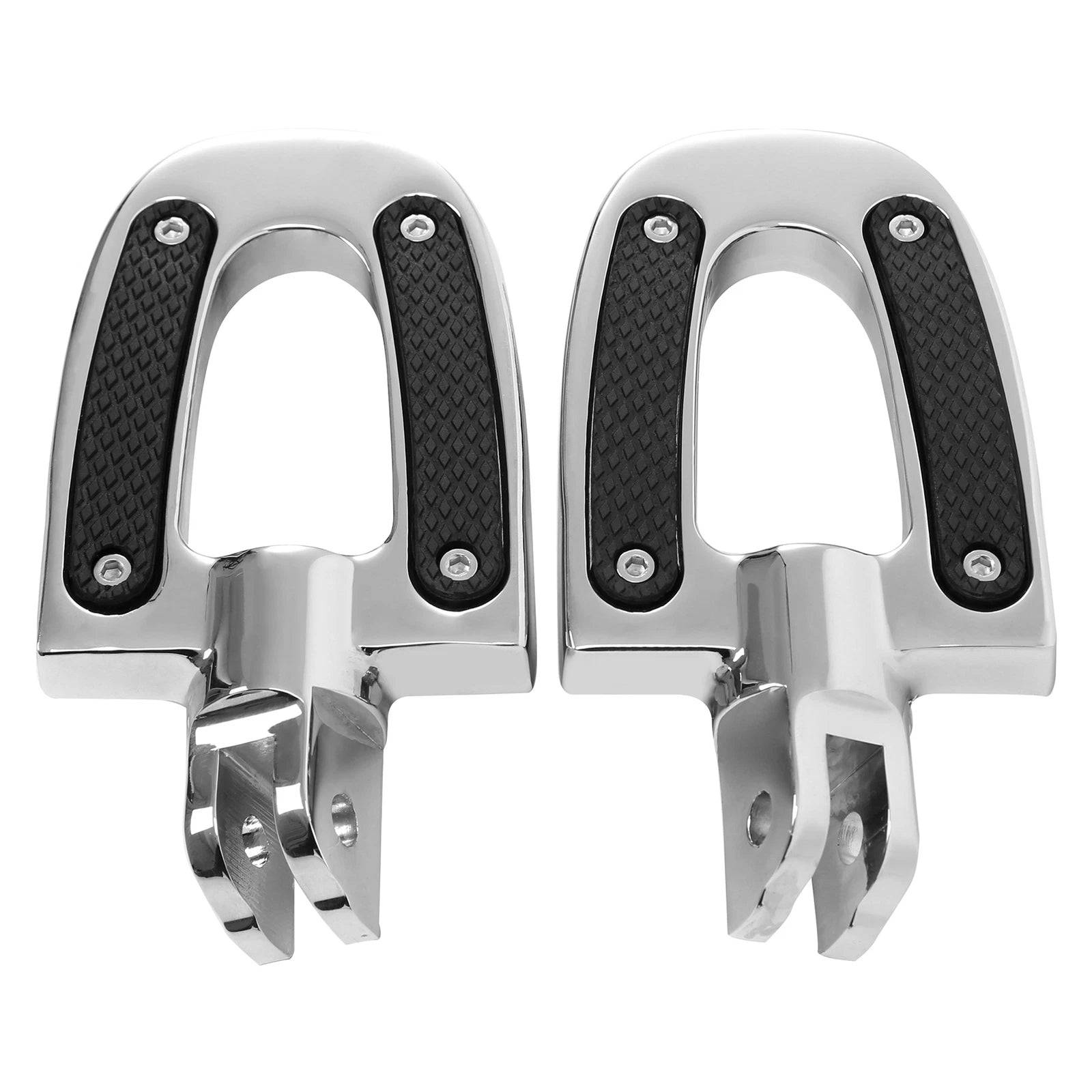 Chrome Driver Foot Pegs for Harley Softail Fat Boy Low Rider (2018–2025)