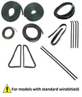 Door Glass Weatherstrip Vent Seal Gasket Kit for 1964-1966 Chevy GMC Truck