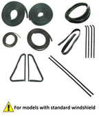 Door Glass Weatherstrip Vent Seal Gasket Kit for 1964-1966 Chevy GMC Truck