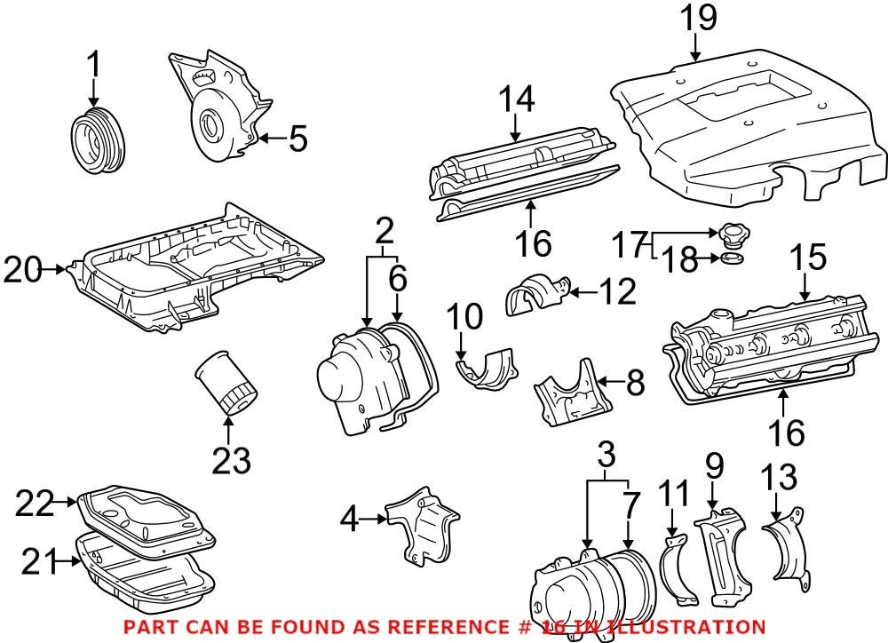 Engine Valve Cylinder Head Cover Gasket for Lexus (OEM)