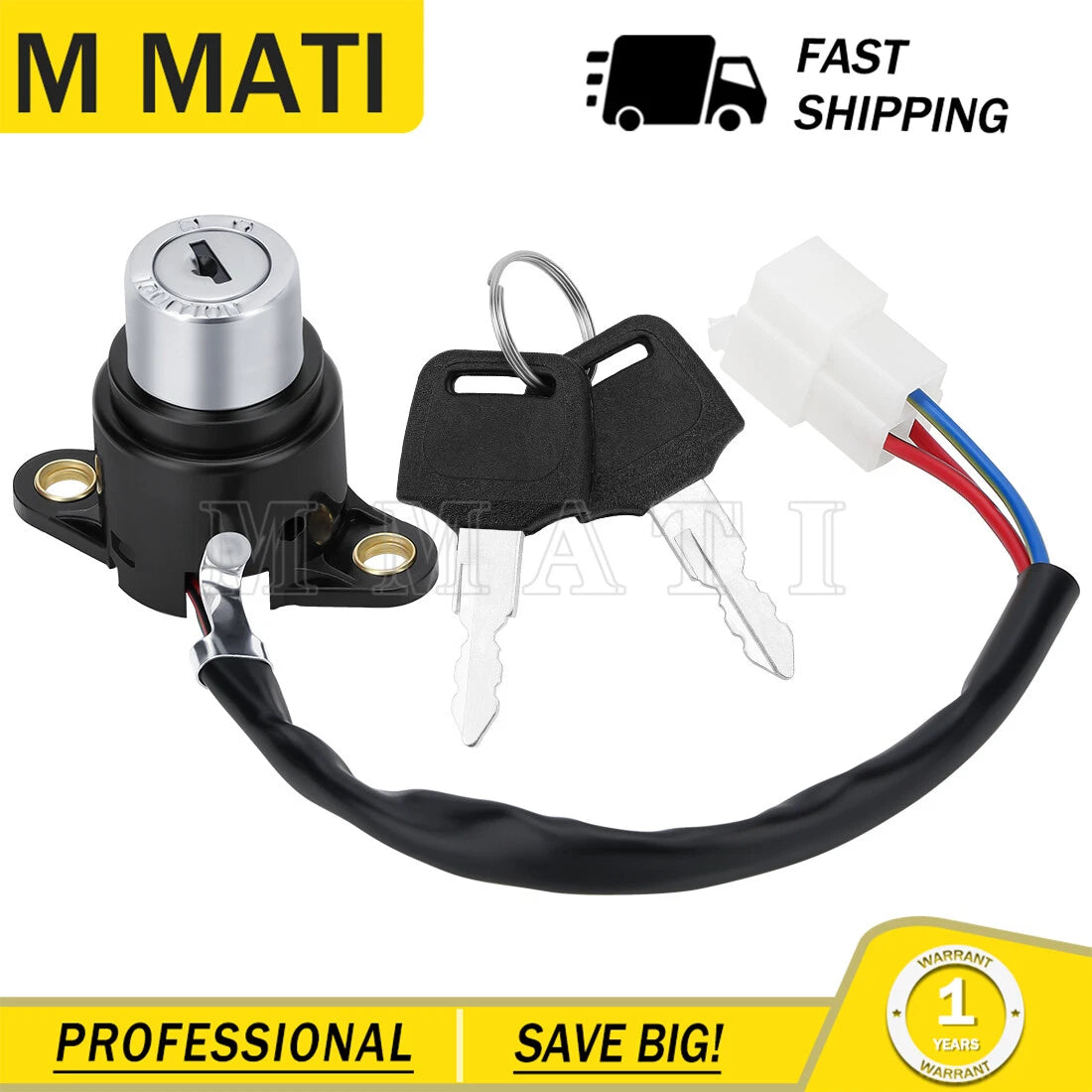Ignition Switch for Honda VF750C/CD Magna 750 (1994–2003) VT1100T C2 (1999–2001)