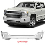 Chrome Steel Front Bumper for Chevy Silverado 1500 (2016–2018)