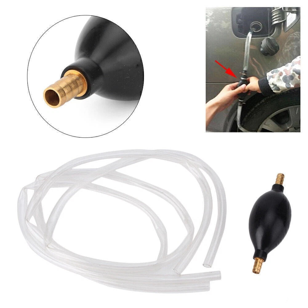 Transfer Hose Fuel Primer Hand Siphon Pump for Gas Diesel Liquid