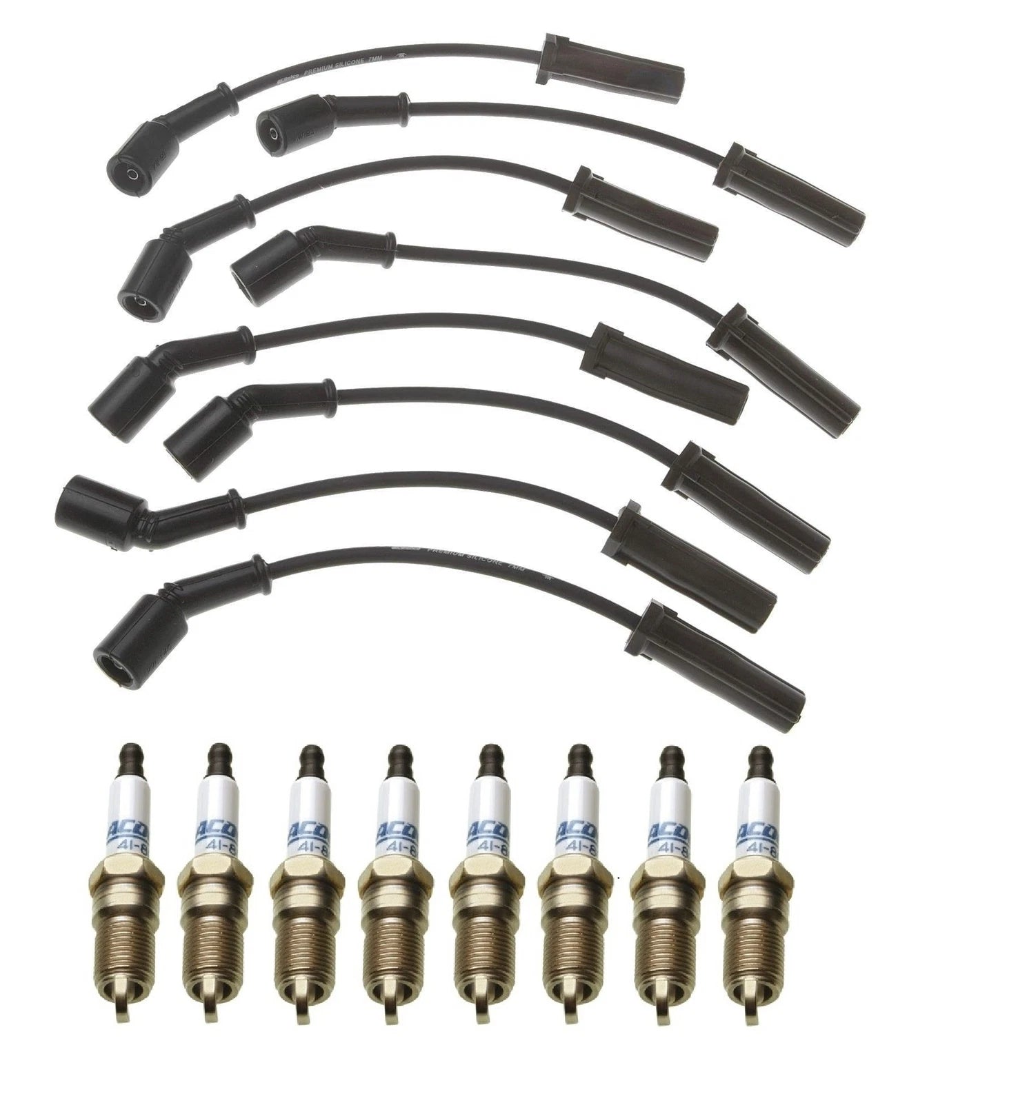 Pro Ignition Wire Set & ACDelco Platinum Spark Plugs for Chevrolet 8.1 V8 (2001–2006)
