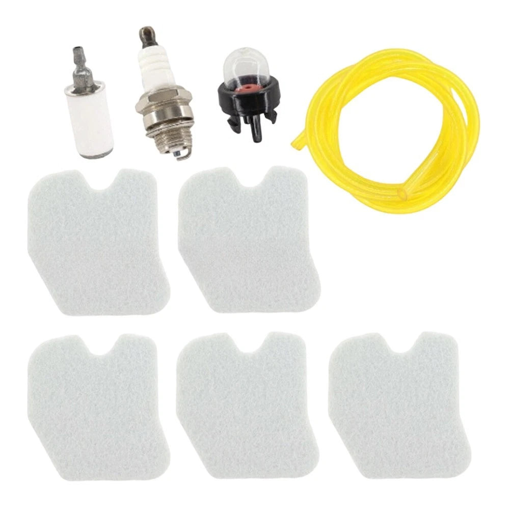 Chainsaw Maintenance Kit for (Includes 5 Air Filters, 1 Fuel Filter, 1 ft Fuel Line)