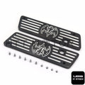 Set of 2 Black Bat Saddlebag Latch Covers for Harley FLH/FLT (1993–2013)