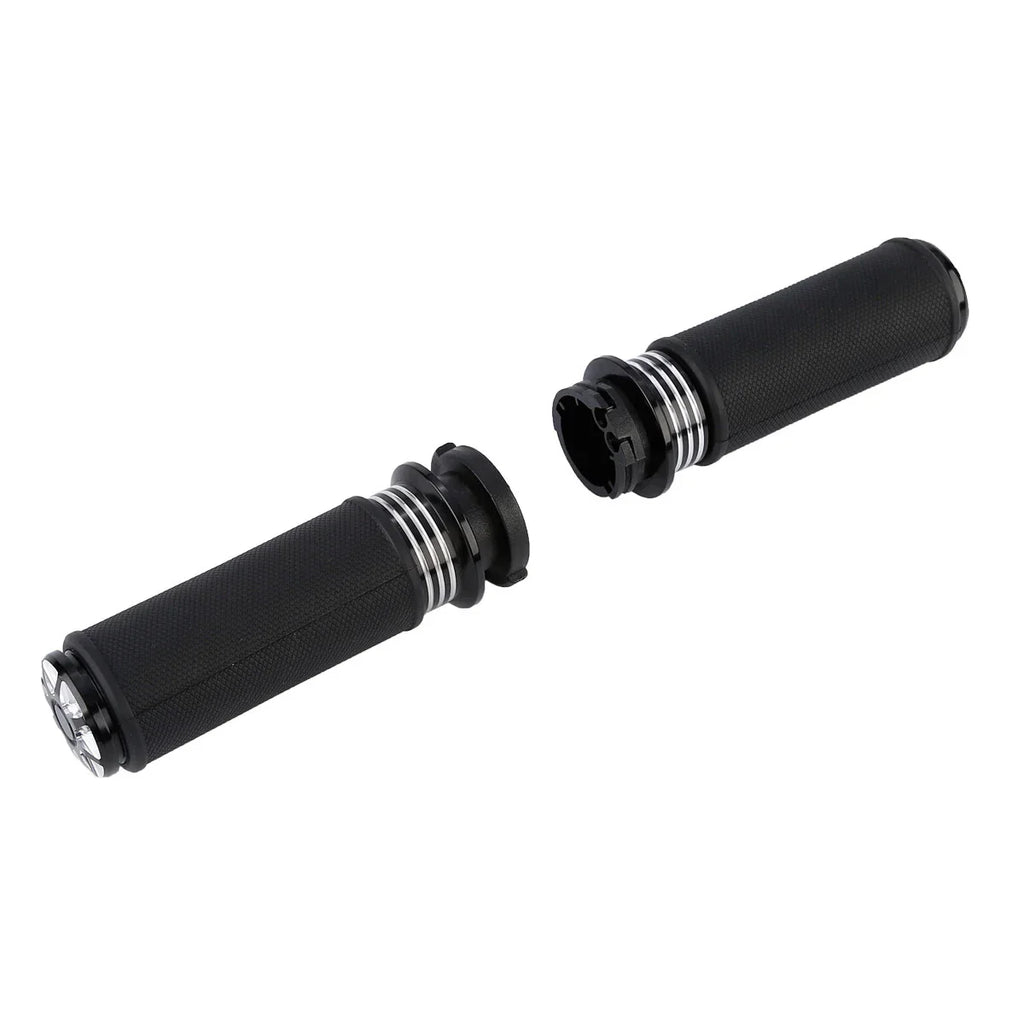 1'' Black CNC Handlebar Grips for Harley V Rod VRSC VRSCR (2002-2017)
