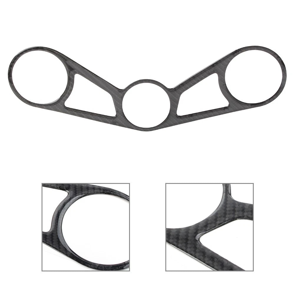Perforated Black Handle Yoke Cover Sticker for BMW S1000RR (2009–2014)