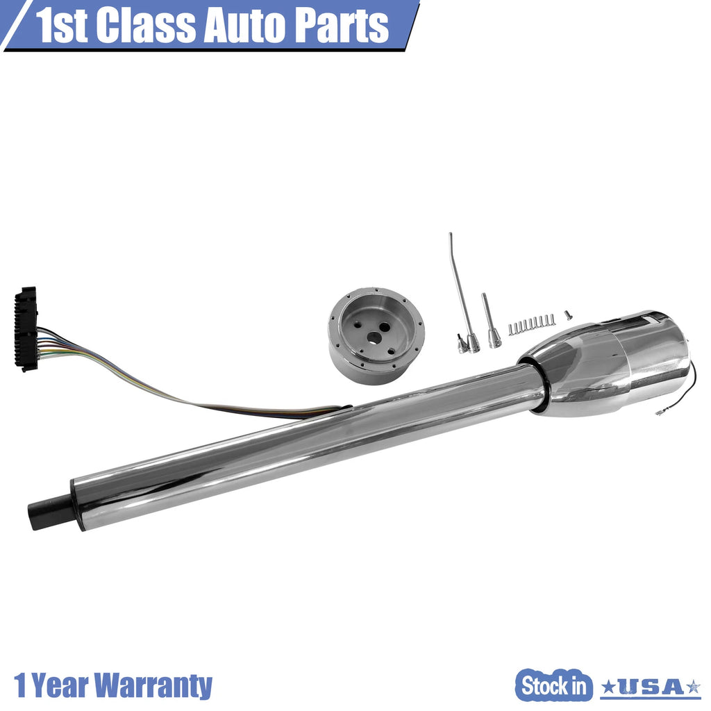 28" Chrome Tilt Steering Column for Make Model