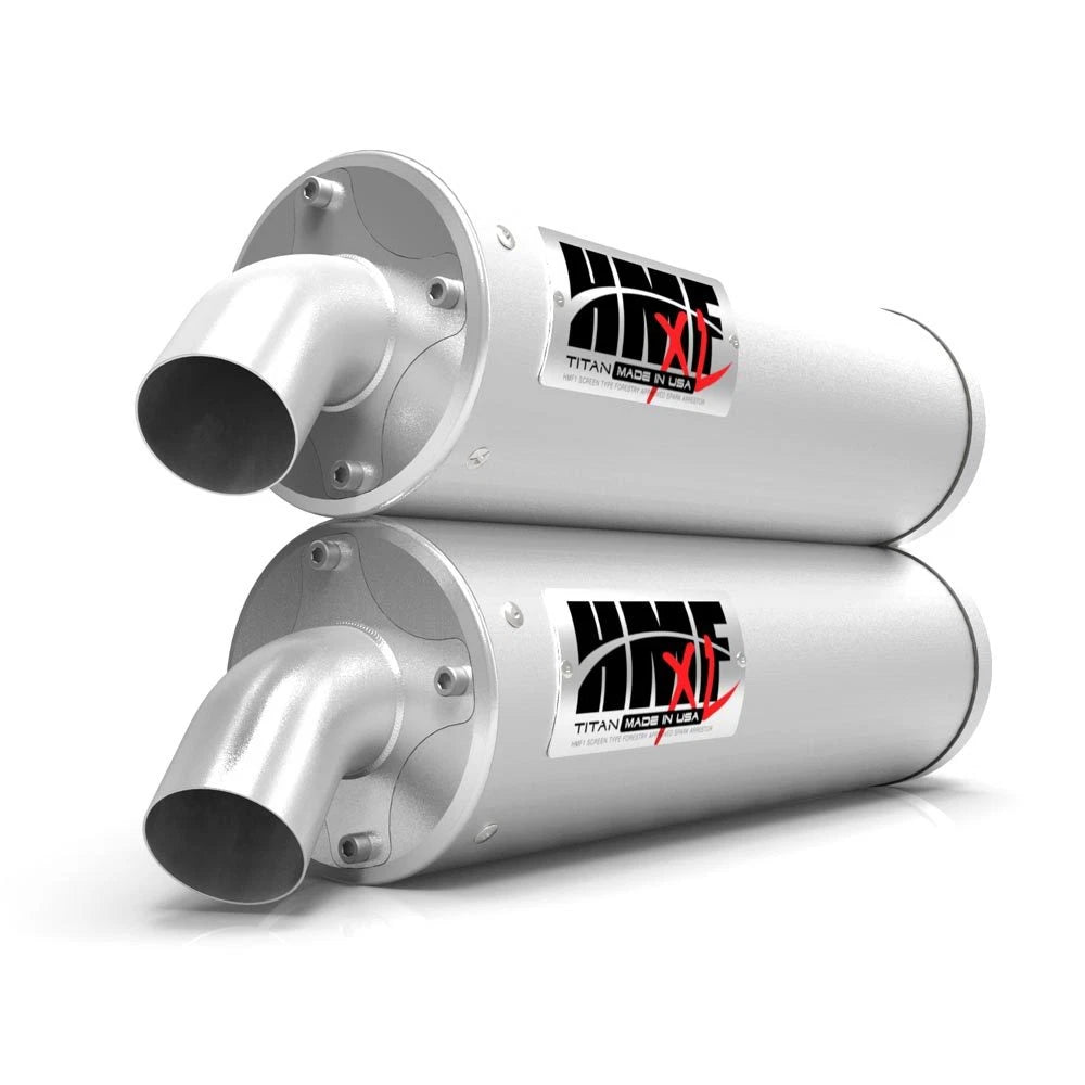 HMF Titan XL Dual Slip On Exhaust for Polaris RZR XP Turbo (2016–2023)
