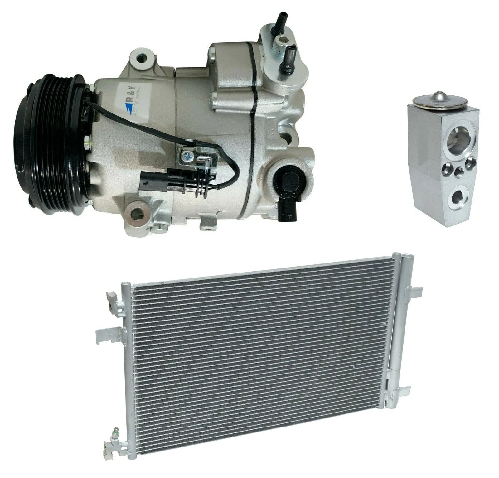 AC Compressor Kit With Condenser for Chevrolet Cruze 1.4L (2012–2016)