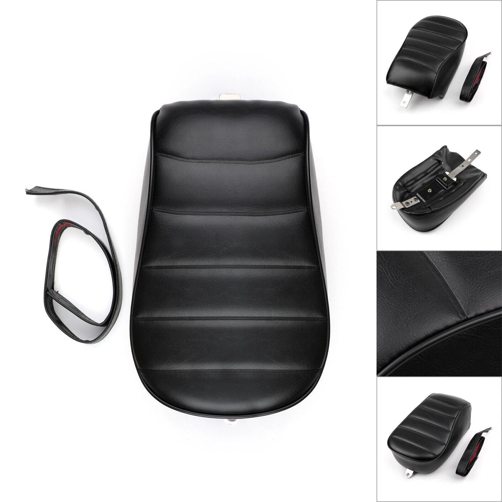 Rear Pillion Seat for Harley-Davidson XL883N Sportster (2016–2019) Black