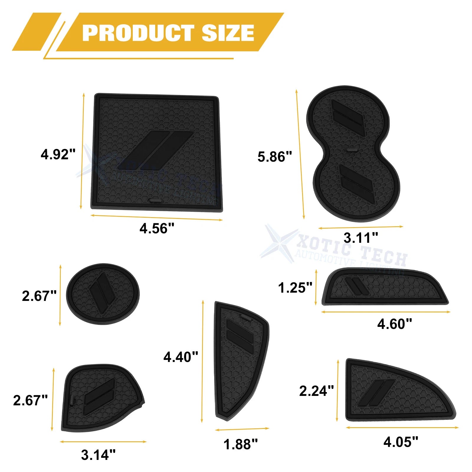 Soft Black Car Interior Anti-Dust Mats Accessories for Dodge Challenger (2015-2023)