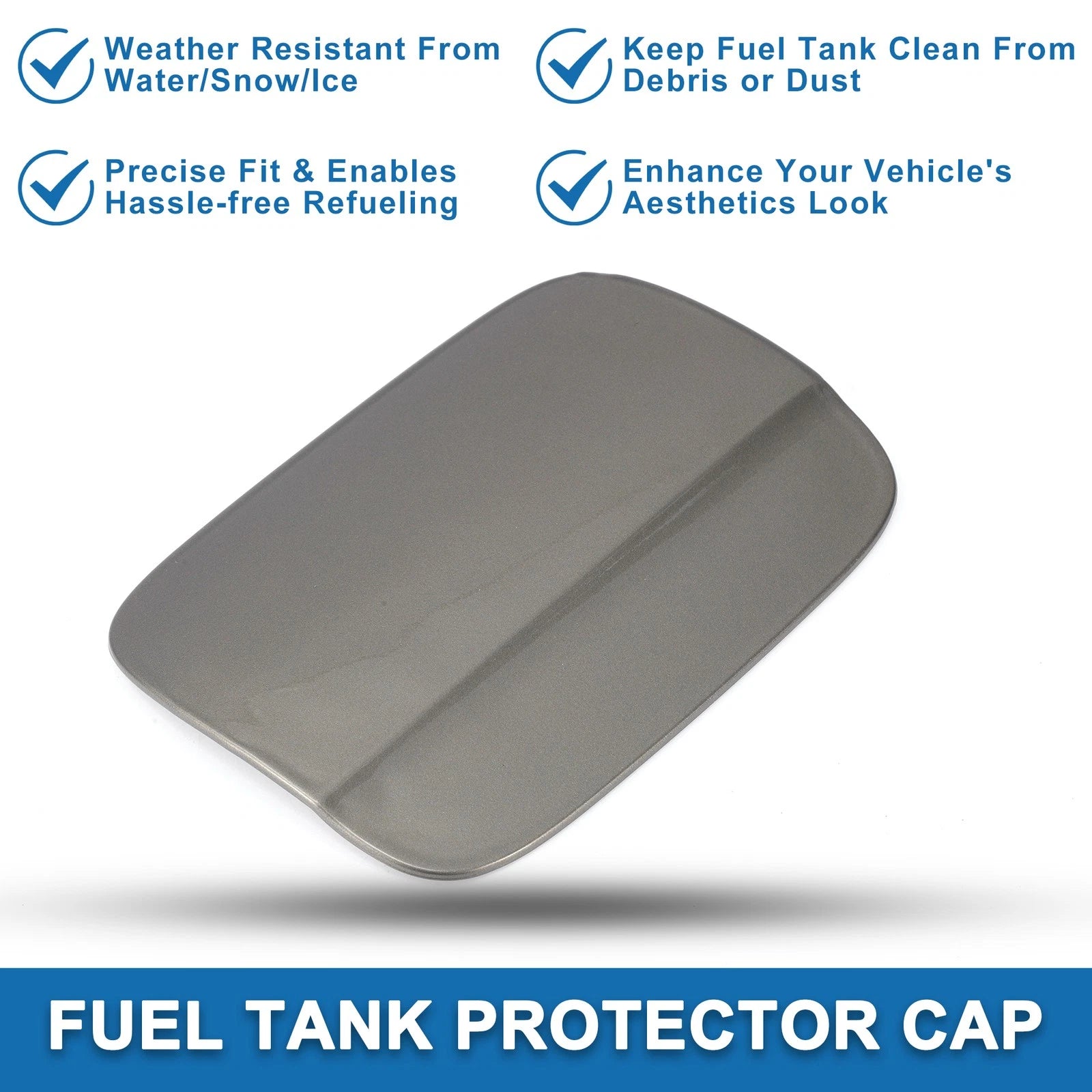 Fuel Tank Door Cap for Audi A4 (2009–2016) Fuel Filler Flap Cover Gold Tone