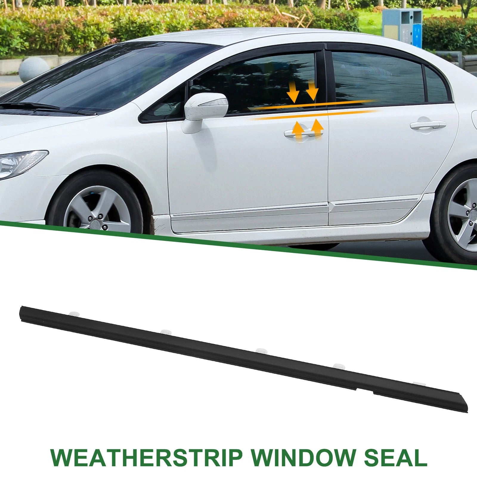 Rear Right Weatherstrip Window Seal No. 72910TR0A01 for Honda Civic (2012–2015)