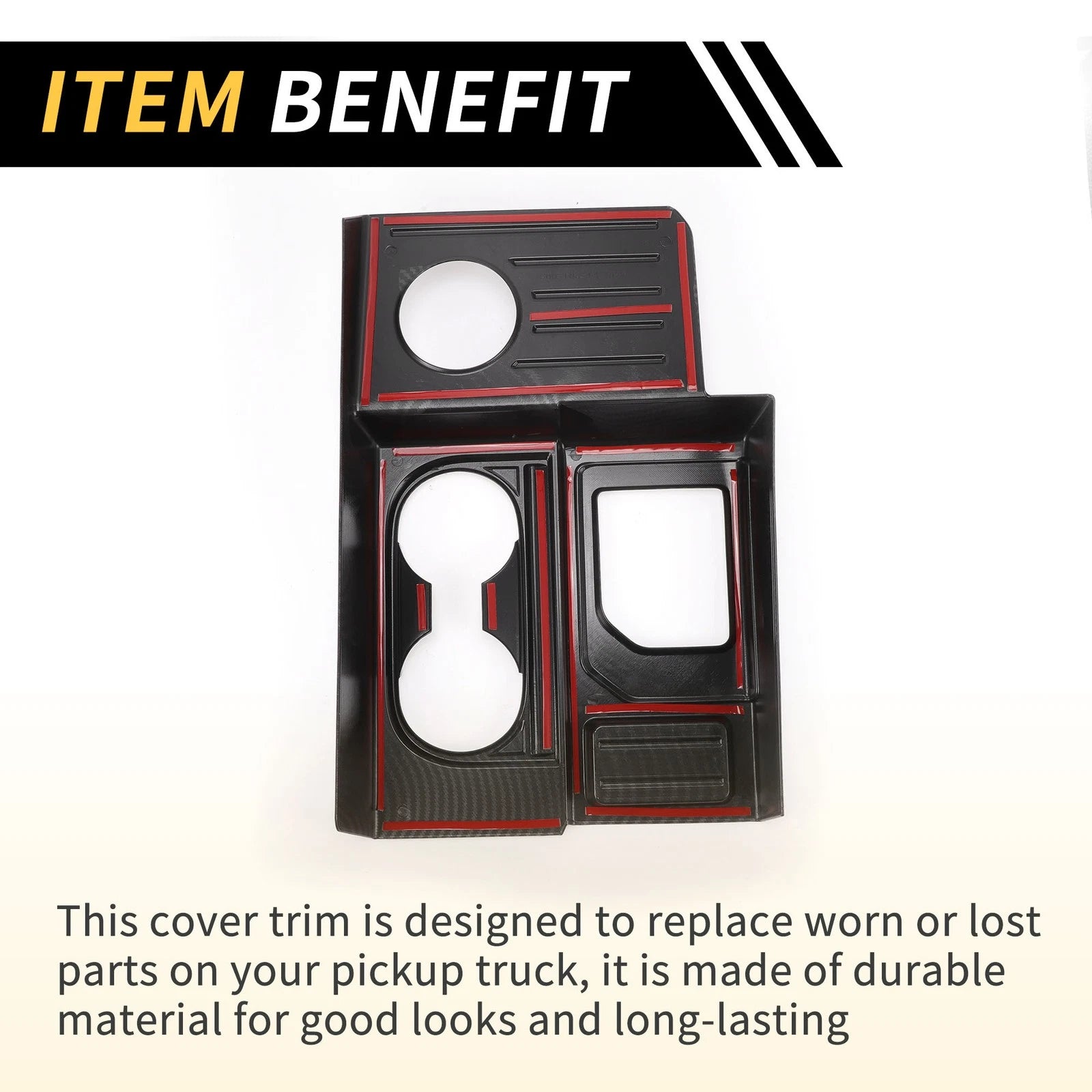 Carbon Fiber Gear Shift Frame Panel Cover Trim for Toyota Tundra (2014–2021)