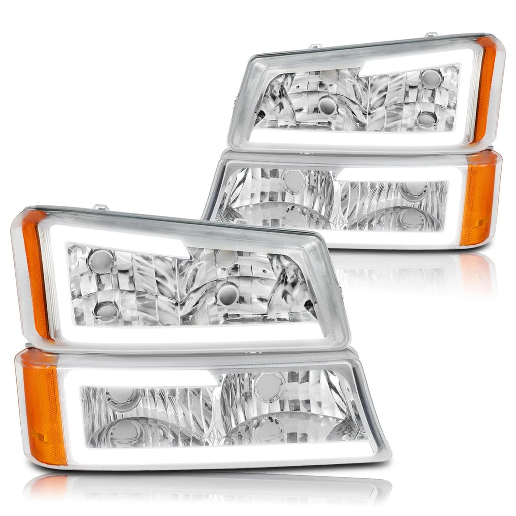 LED DRL Bumper Headlight/Lamp for Chevy Silverado/Avalanche (2003–2007)
