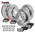 Front & Rear Brake Rotors & Pads Kit for Toyota RAV4, Lexus HS250h (2006–2018)