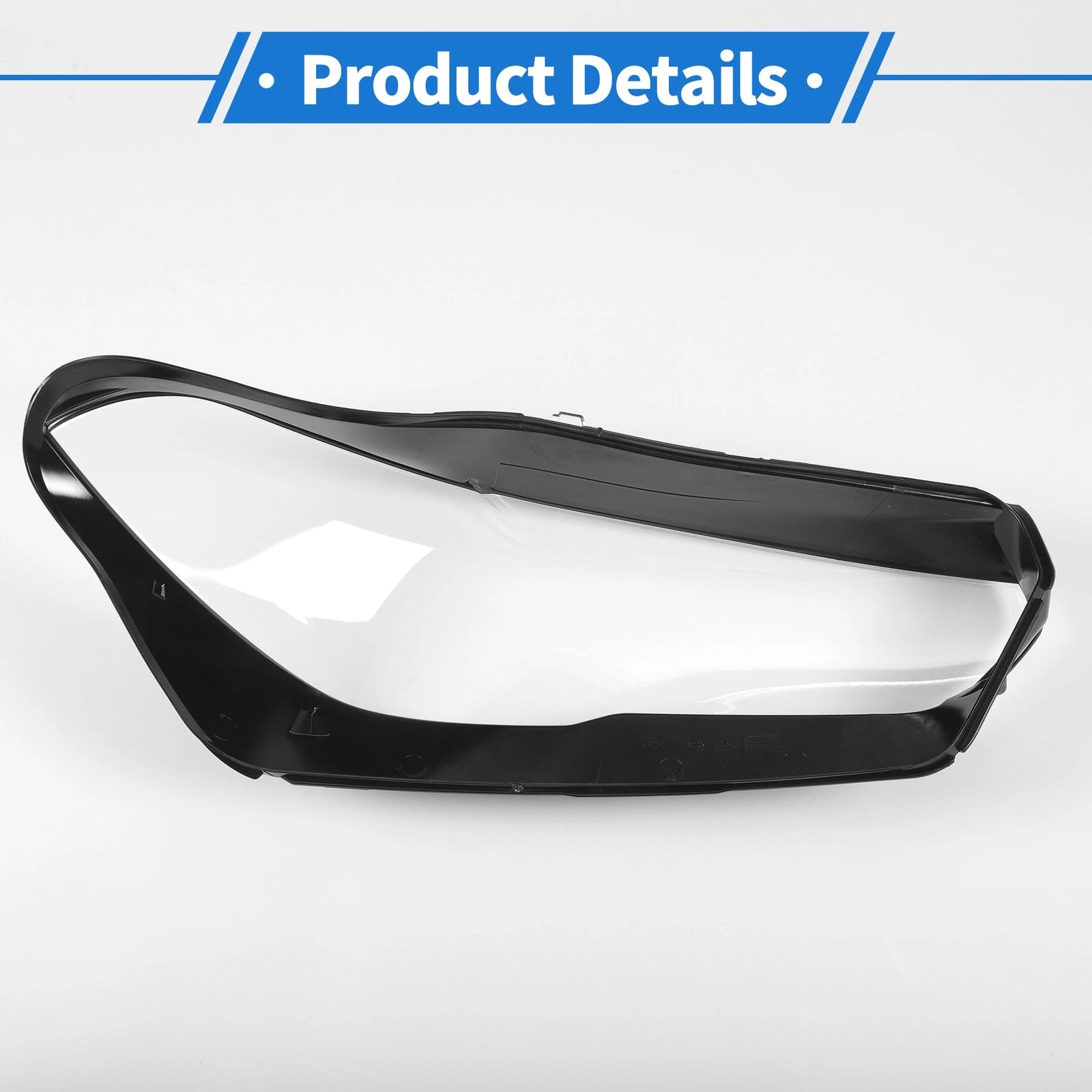 1 Pcs Headlight Lens Cover for BMW X5 G05/X6 (2019–2021) PC Clear