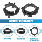 Set of 4 H7 LED Headlight Bulb Adapter Holders for Kia Cadenza (2014)