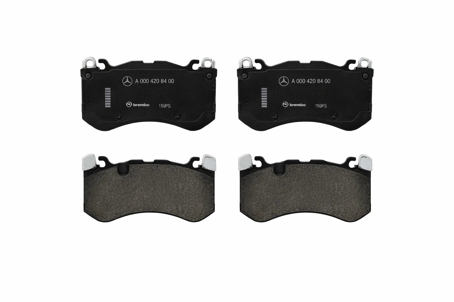 Set of 4 Front Disc Brake Pads for Mercedes-Benz E63 AMG (2012–2016) 0004202804