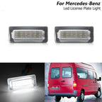 2X LED License Plate Light Lamps for Mercedes Sprinter W901-W905 (1996–2006)